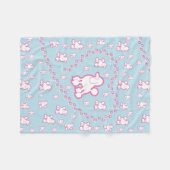 schattig Speelgoed Poodle Pattern Fleece Blanket (Voorkant (Horizontaal))
