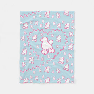 schattig Speelgoed Poodle Pattern Fleece Blanket Deken