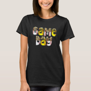 Schattig Speldag Luipaard Honkbal Softbal Moeder L T-shirt