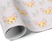 Schattig Sphynx-kattenpapier Cadeaupapier (Rol Hoek)