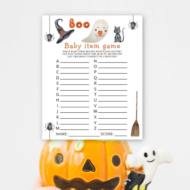 Schattig spook - Baby Item spel. Baby shower spel (Creator heeft geüpload)
