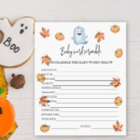 Schattig spook - Baby Word Scramble
