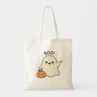 Schattig spook BOO! Halloween Tote Bag