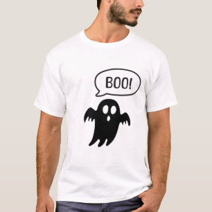 Schattig spook dat "BOO!" zegt – Grappig Halloween T-shirt