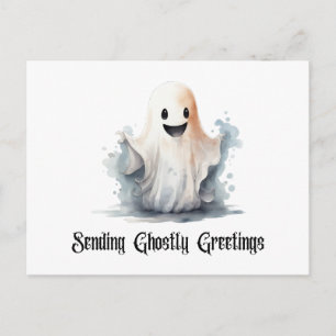 Schattig spook dat spookachtige Halloween-groeten Feestdagenkaart
