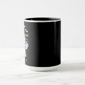 Schattig spook drinkt koffie Halloween ijskoffie Mok (Midden)