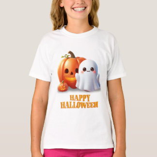 Schattig spook en pompoen gelukkig Halloween T-shirt