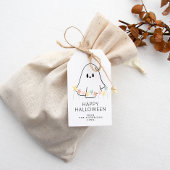 Schattig spook Florale Halloween Cadeaulabel