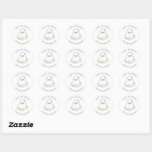 Schattig spook Florale Halloween Ronde Sticker (Vel)