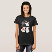 Schattig spook grappig Halloween ontwerp T-shirt (Voorkant volledig)