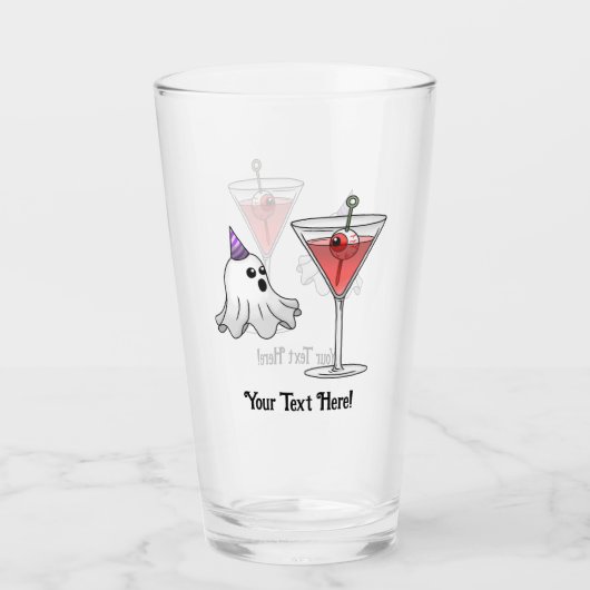 Schattig spook & griezelige cocktail glas (Voorkant)