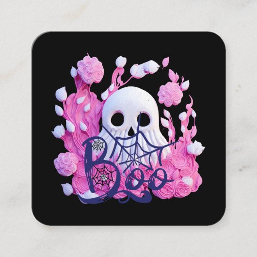 schattig spook Halloween boo pack Vierkante Visitekaartje (Voorkant)