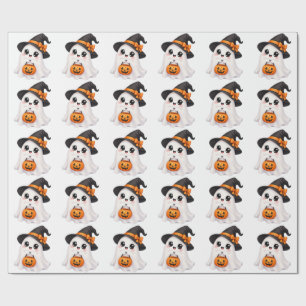 Schattig spook Halloween Cadeaupapier