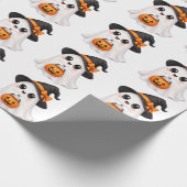 Schattig spook Halloween Cadeaupapier (Hoek)