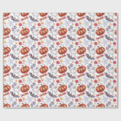 Schattig spook Halloween Cadeaupapier (Vlak)