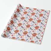 Schattig spook Halloween Cadeaupapier (Uitgerold)