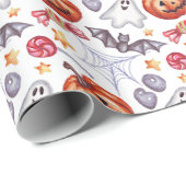 Schattig spook Halloween Cadeaupapier (Rol Hoek)