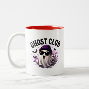 🎃 Schattig spook Halloween citaat 👻 Tweekleurige Koffiemok