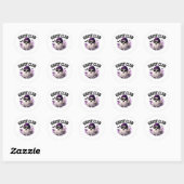 🎃 Schattig spook Halloween gezegde 👻 Ronde Sticker (Vel)