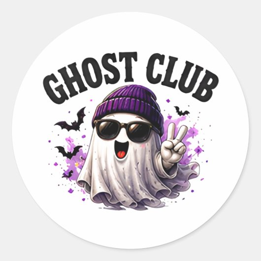🎃 Schattig spook Halloween gezegde 👻 Ronde Sticker (Voorkant)