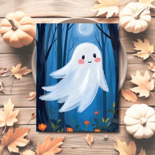 Schattig spook Halloween griezelig Feestdagenkaart