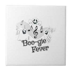 Schattig spook Halloween muziek Tegeltje