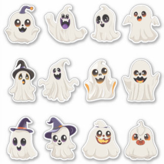 schattig spook Halloween sticker