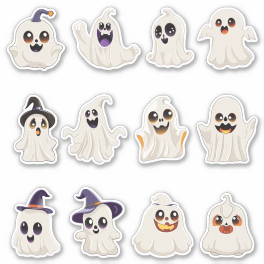 schattig spook Halloween sticker