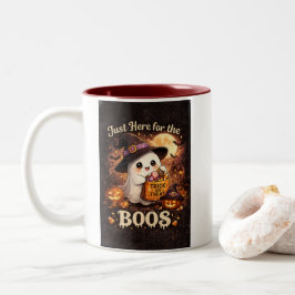 Schattig spook Halloween Tweekleurige Koffiemok