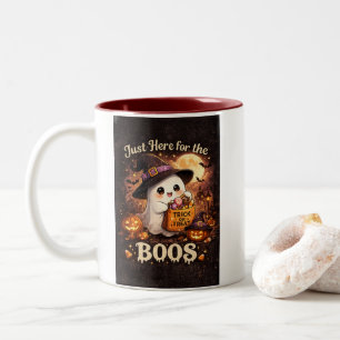 Schattig spook Halloween Tweekleurige Koffiemok