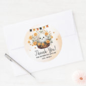 Schattig spook Halloween verjaardag Ronde Sticker (Envelop)