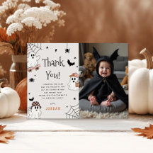 Schattig spook Halloween verjaardagsfeestje foto