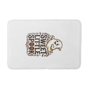 Schattig spook Halloween vintage griezelige shirt_ Badmat