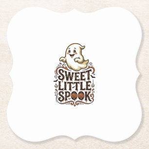 Schattig spook Halloween vintage griezelige shirt_ Kartonnen Onderzetters