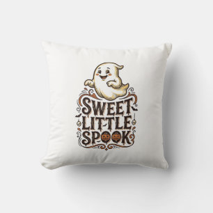 Schattig spook Halloween vintage griezelige shirt_ Kussen