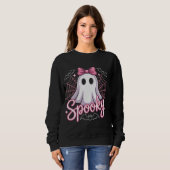 Schattig spook Halloween vrouwen esthetische paste Trui (Voorkant volledig)