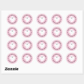 Schattig spook Happy Halloween van aangepaste naam Ronde Sticker (Vel)