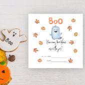 Schattig spook, Hoeveel pompoenen baby shower spel Informatiekaartje