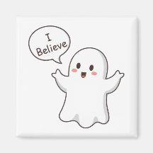 Schattig spook ik geloof cartoon