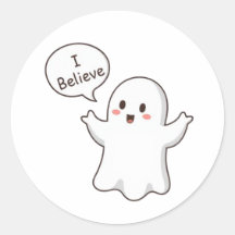 Schattig spook ik geloof cartoon