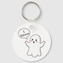 Schattig spook ik geloof cartoon