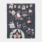 Schattig spook in de Halloween Fleece Deken (Voorkant)
