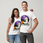 Schattig spook koffieliefhebber kampeerdesign t-shirt (Unisex)