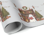 Schattig spook leesboek Kerst lezen  Cadeaupapier (Rol Hoek)