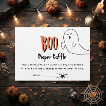 Schattig spook Little Boo Baby Shower Luier Raffle