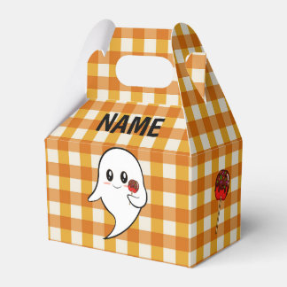 Schattig spook met geglazuurde appel bedankdoosjes