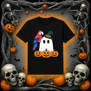 Schattig spook met piratenpapegaai Halloween T-shirt