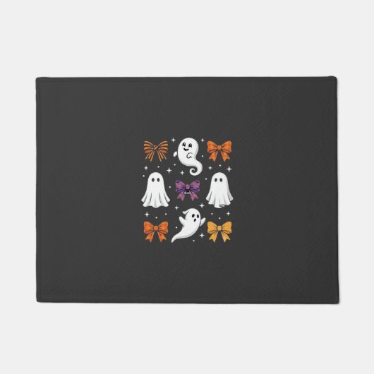 Schattig spook met strikken Halloween ontwerp_1 Deurmat (Voorkant)