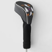 Schattig spook met strikken Halloween ontwerp_1 Golfheadcover (Schuin)