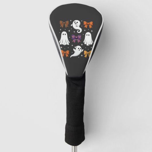 Schattig spook met strikken Halloween ontwerp_1 Golfheadcover (Voorkant)